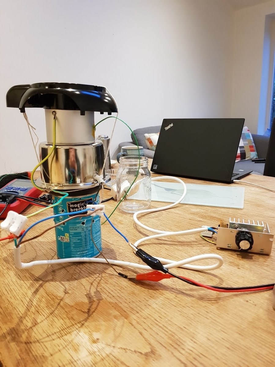 popcorn maker innards with dimmer